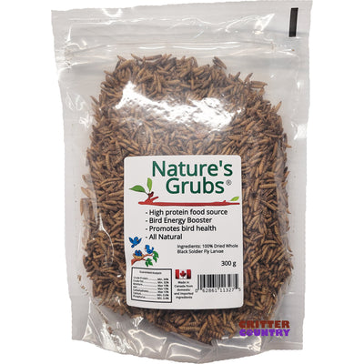 Nature's Grubs® 100% Dried Whole Black Soldier Fly Larvae