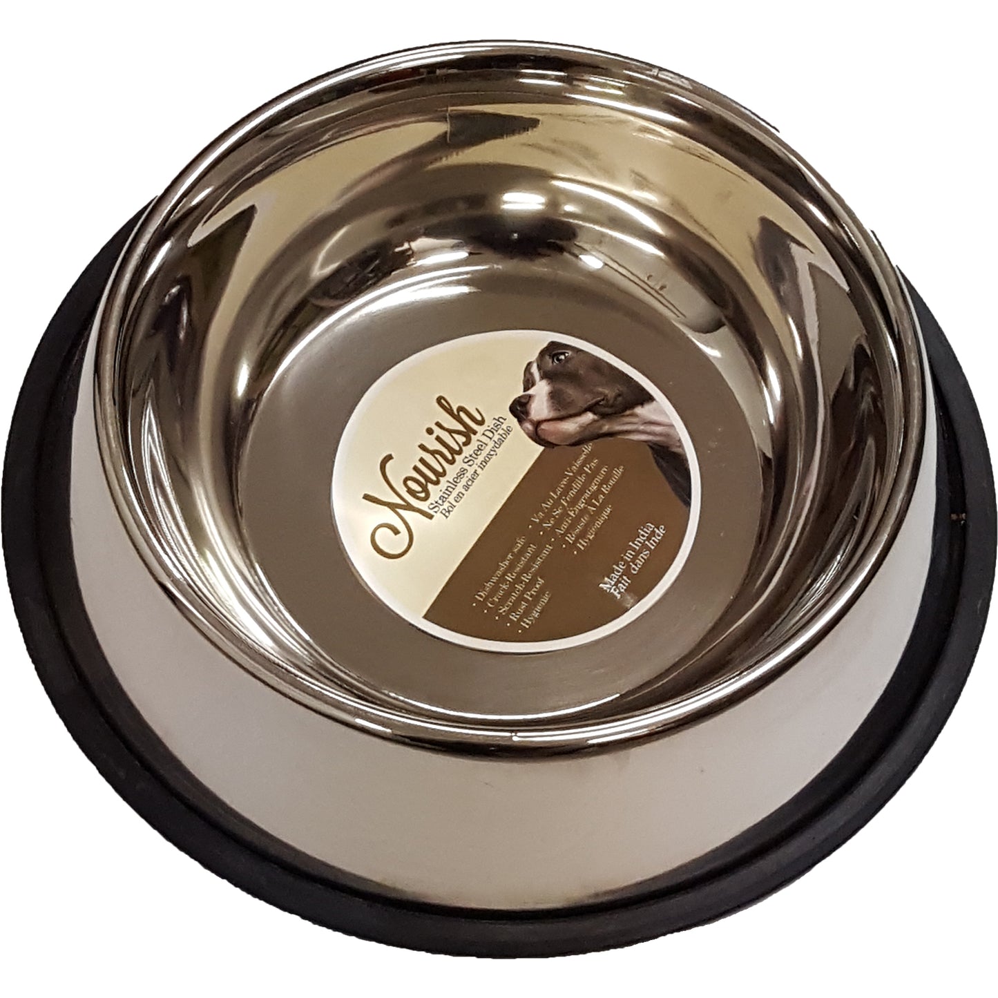 Nourish Stainless Steel Anti-Skid Pet Bowl