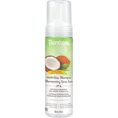 TropiClean® Gentle Coconut (Hypoallergenic) Waterless Pet Shampoo