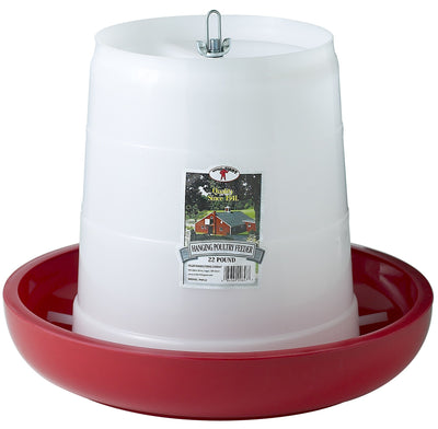 Little Giant® 22 Pound Plastic Hanging Poultry Feeder