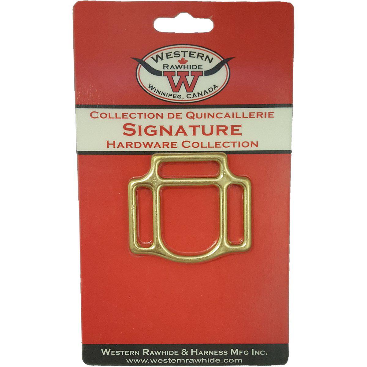 Western Rawhide Halter Squares: 3 Loop Solid Bronze Square - Critter Country Supply Ltd.