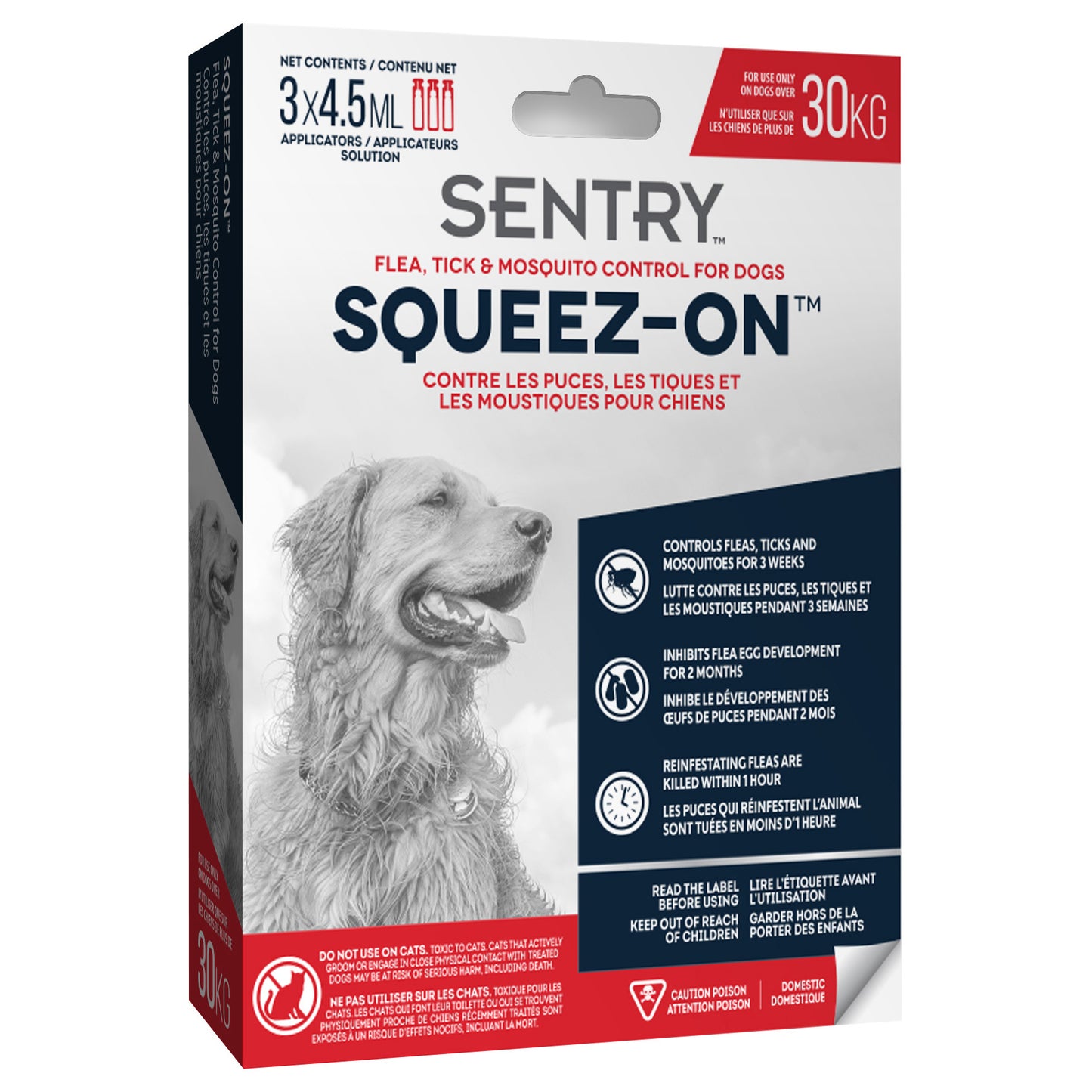 Sentry® Squeez-On™ Flea, Tick & Mosquito Control for Dogs - Critter Country Supply Ltd.
