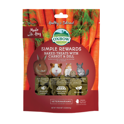 Oxbow® Simple Rewards Baked Treats with Carrot & Dill