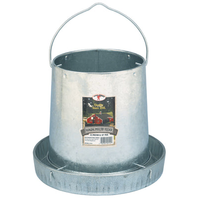 Little Giant® 12 Pound Hanging Metal Poultry Feeder