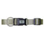Hamilton® Nylon Brushed Nickel Adjustable Dog Collar