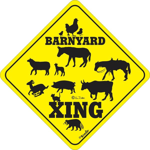 Xing Sign - Barnyard - Critter Country Supply Ltd.