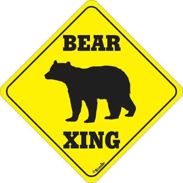 Xing Sign - Bear - Critter Country Supply Ltd.