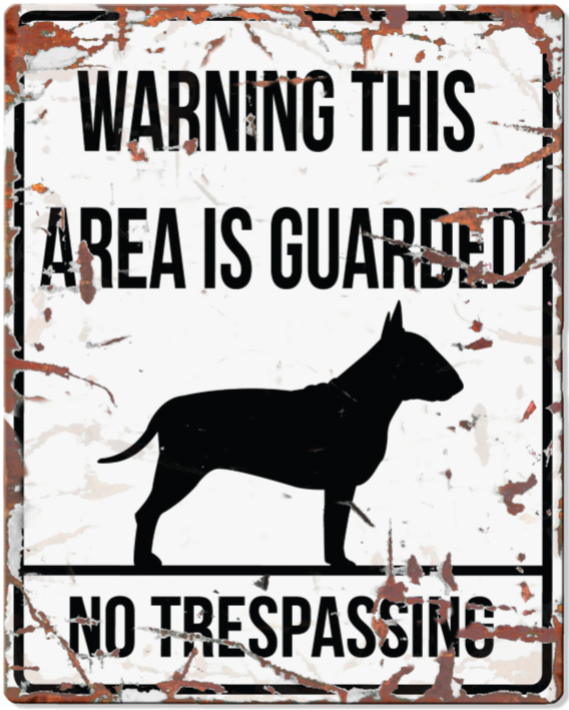 Dog Warning Sign - Critter Country Supply Ltd.
