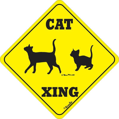 Xing Sign - Cat - Critter Country Supply Ltd.