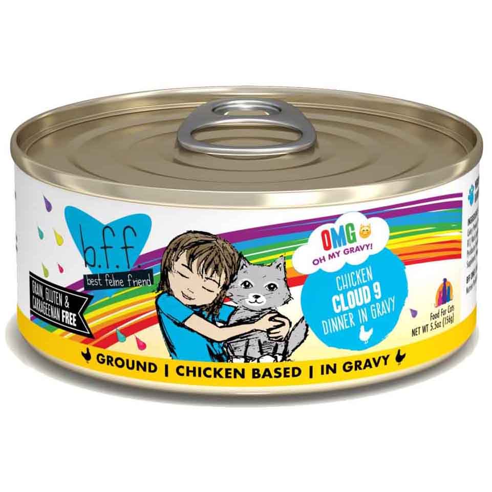 B.F.F. OMG! (Oh My Gravy!) GRAIN & GLUTEN FREE Canned Cat Food 5.5oz - Critter Country Supply Ltd.