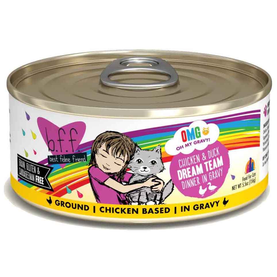 B.F.F. OMG! (Oh My Gravy!) GRAIN & GLUTEN FREE Wet Cat Food – Critter ...