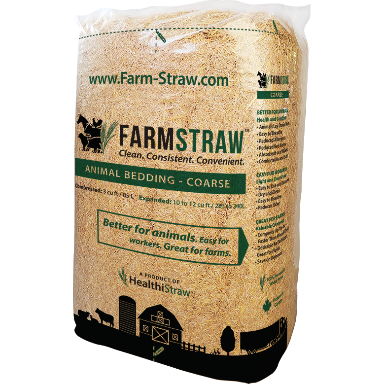 FarmStraw, COARSE Shread 3 cu ft. Bag - Critter Country Supply Ltd.