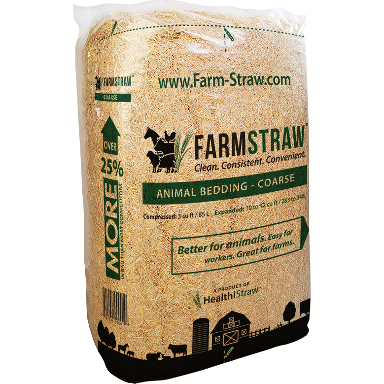 FarmStraw, COARSE Shread 3 cu ft. Bag - Critter Country Supply Ltd.