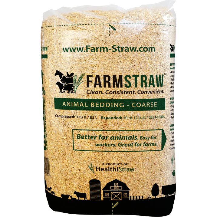 FarmStraw, COARSE Shread 3 cu ft. Bag - Critter Country Supply Ltd.