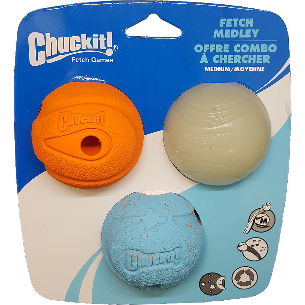 Chuckit!® Fetch Medley Balls 3PK