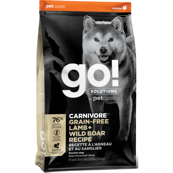Go! Solutions™ CARNIVORE™ GRAIN-FREE Lamb + Wild Boar Recipe - Critter Country Supply Ltd.