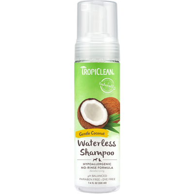TropiClean® Gentle Coconut (Hypoallergenic) Waterless Pet Shampoo
