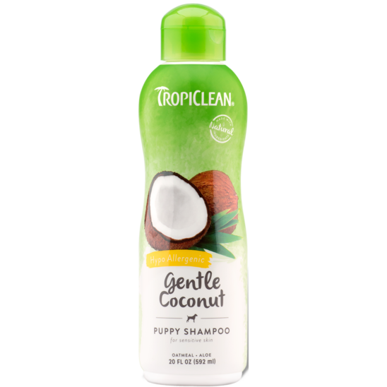 TropiClean® Gentle Coconut (Hypo Allergenic) Dog & Cat Shampoo 592ml - Critter Country Supply Ltd.