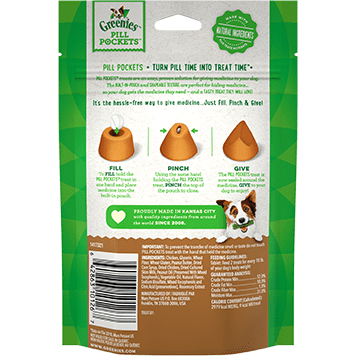 GREENIES™ PILL POCKETS™ Treats for Dogs Real Peanut Butter Flavor Tablet Size
