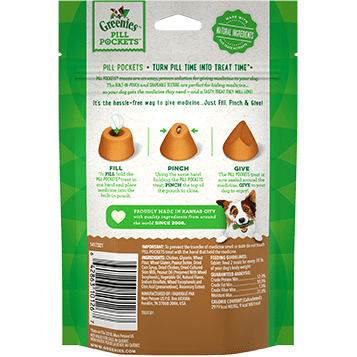 GREENIES™ PILL POCKETS™ Treats for Dogs Real Peanut Butter Flavor Capsule Size