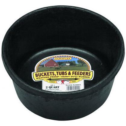 Little Giant® 2 Quart Rubber Feed Pan - Critter Country Supply Ltd.