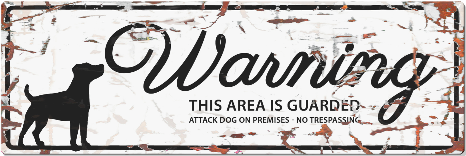 Dog Warning Sign - Critter Country Supply Ltd.