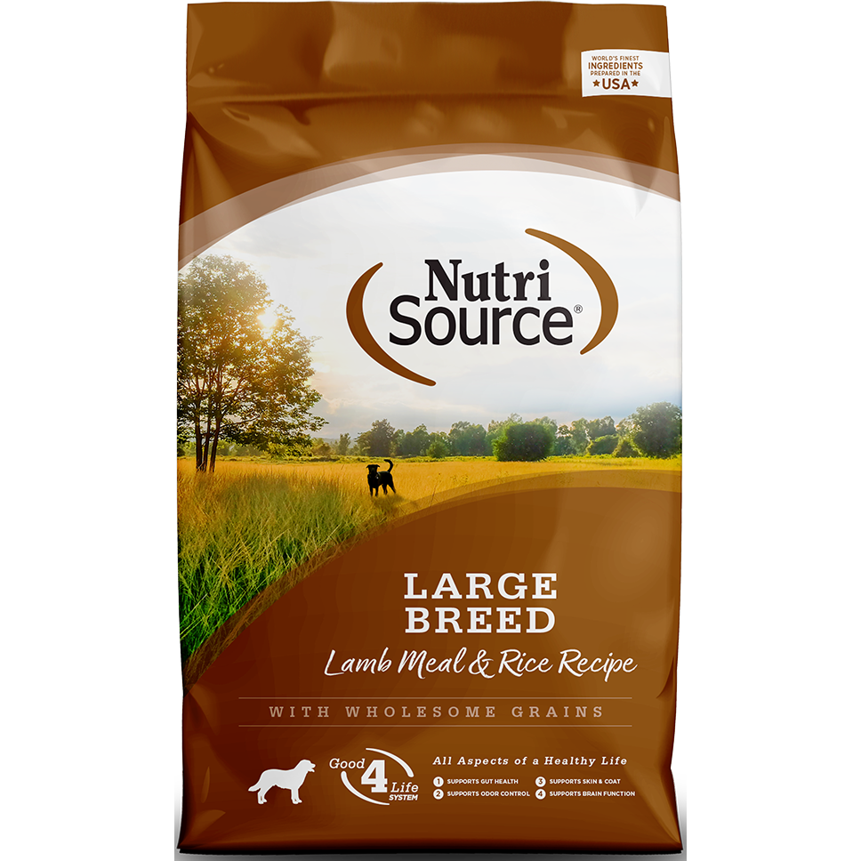 NutriSource® Large Breed Adult Lamb Meal & Rice Recipe