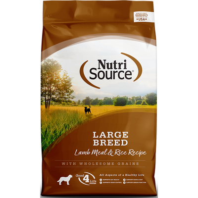 NutriSource® Large Breed Adult Lamb Meal & Rice Recipe
