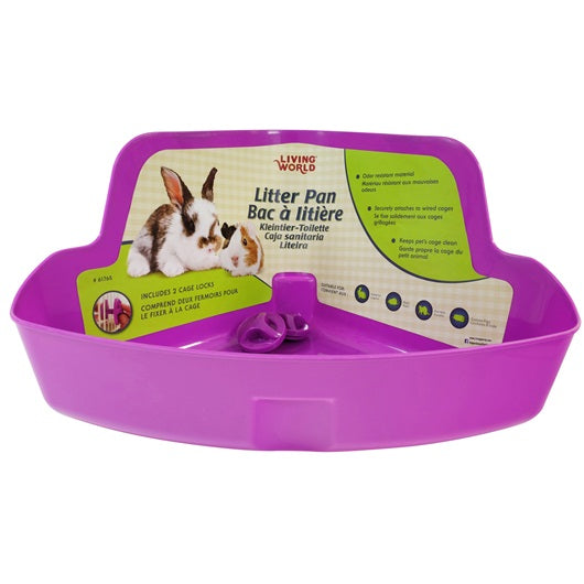 Living World® Corner Litter Pan - Critter Country Supply Ltd.