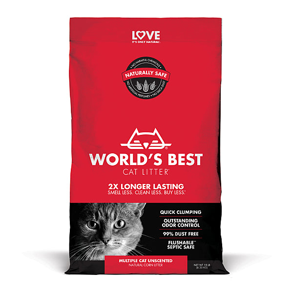 World's Best Cat Litter™ Multiple Cat Clumping 14LB