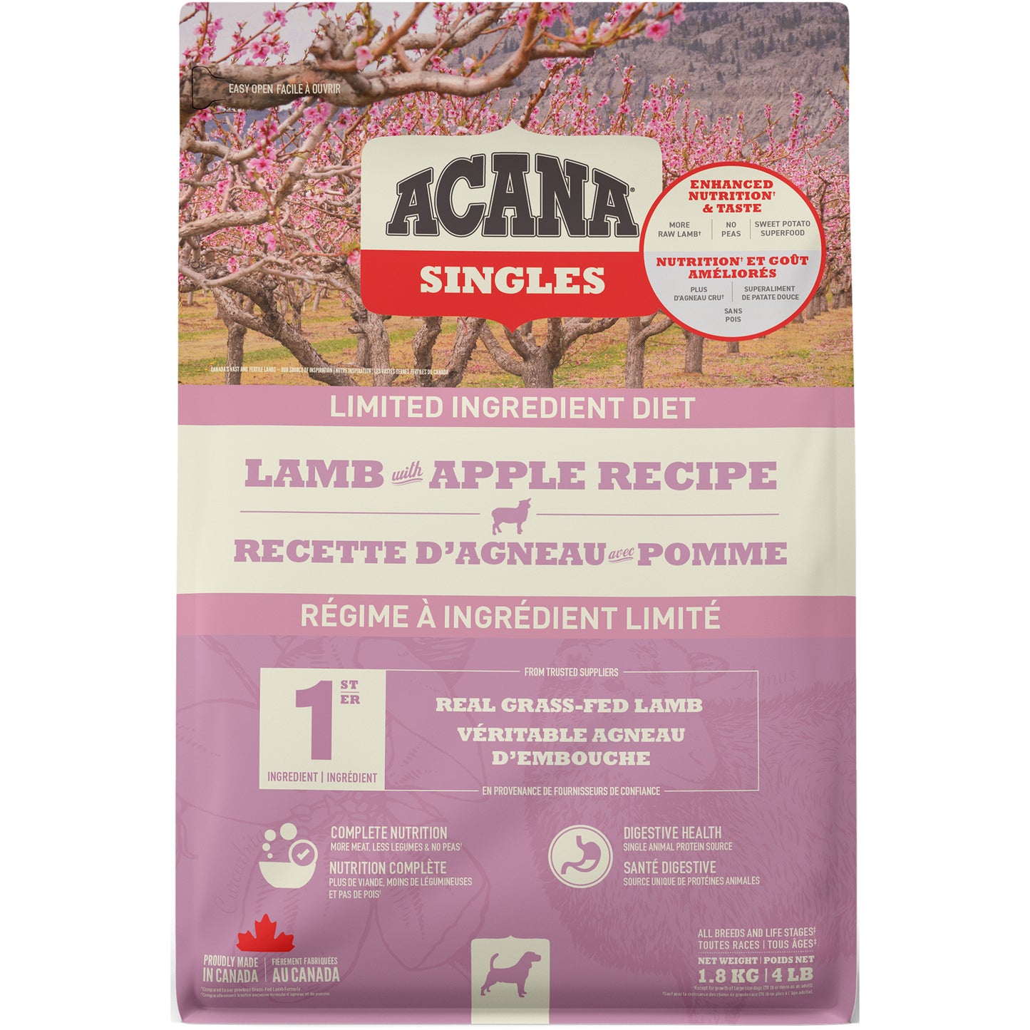 ACANA® SINGLES Lamb with Apple Recipe