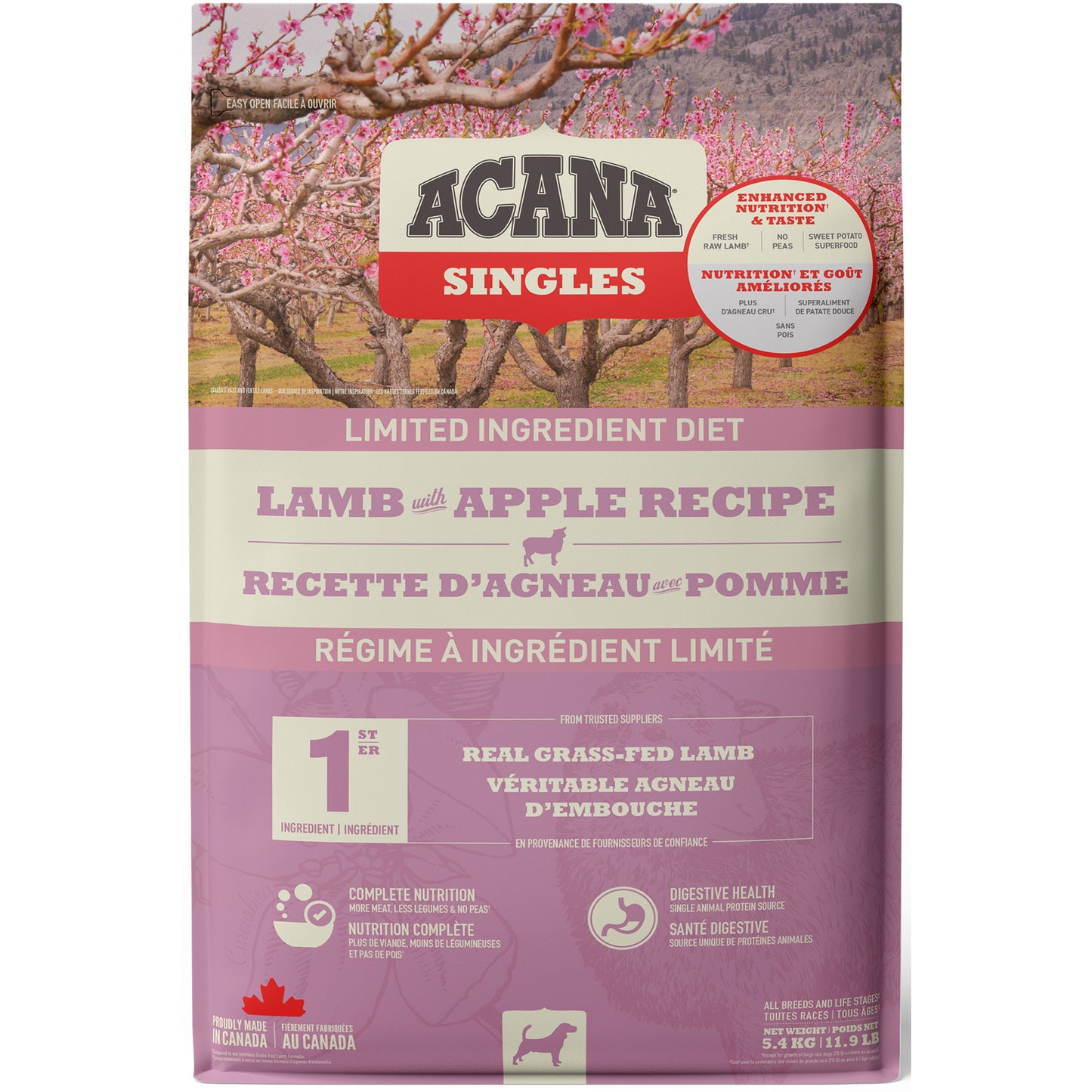 ACANA® SINGLES Lamb with Apple Recipe