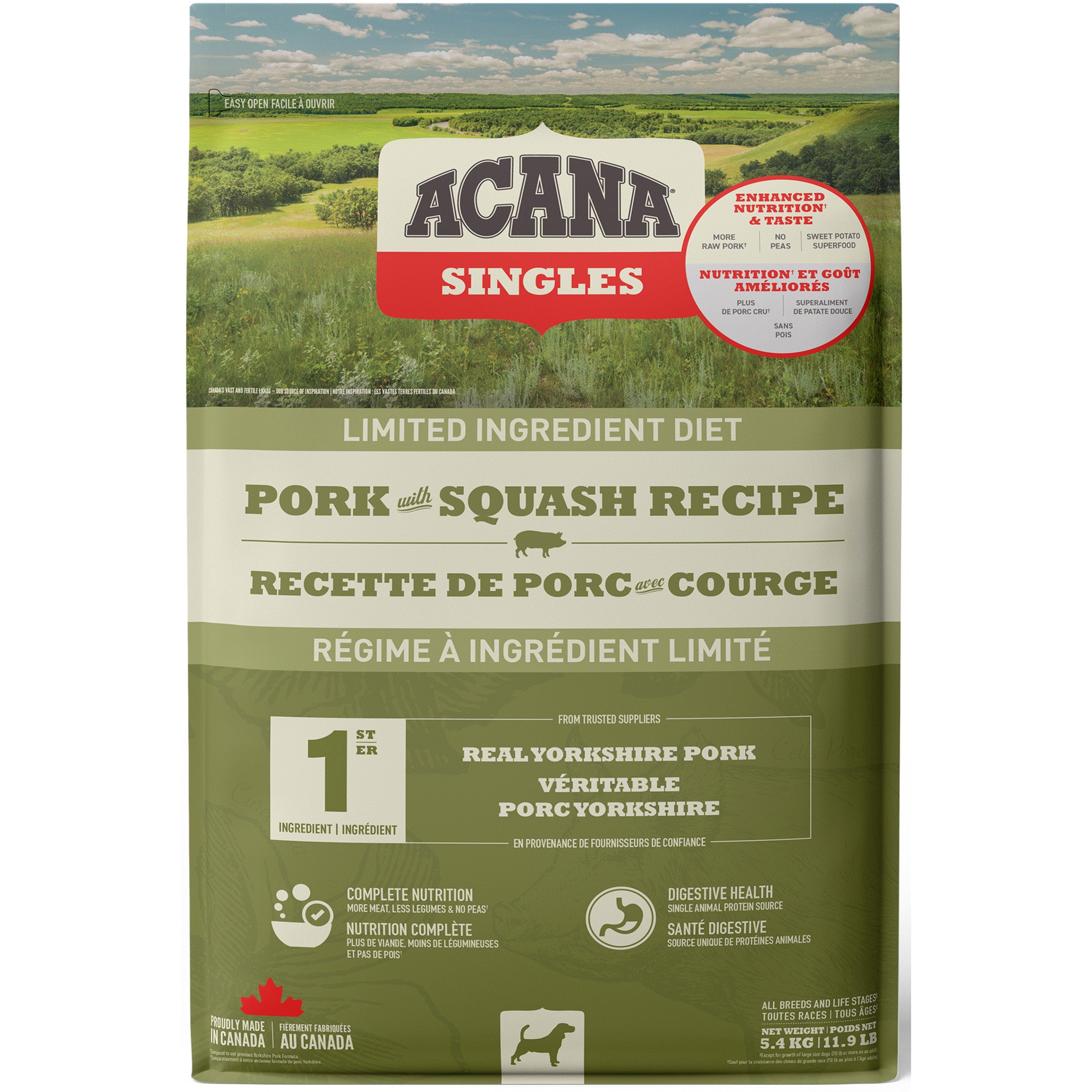 Acana singles clearance pork