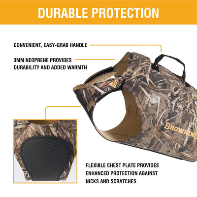 BROWNING® Neoprene Chest Protection Vest with Top Grab Handle - Critter Country Supply Ltd.