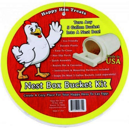 Happy Hen Treats® Nest Box Bucket Kit - Critter Country Supply Ltd.