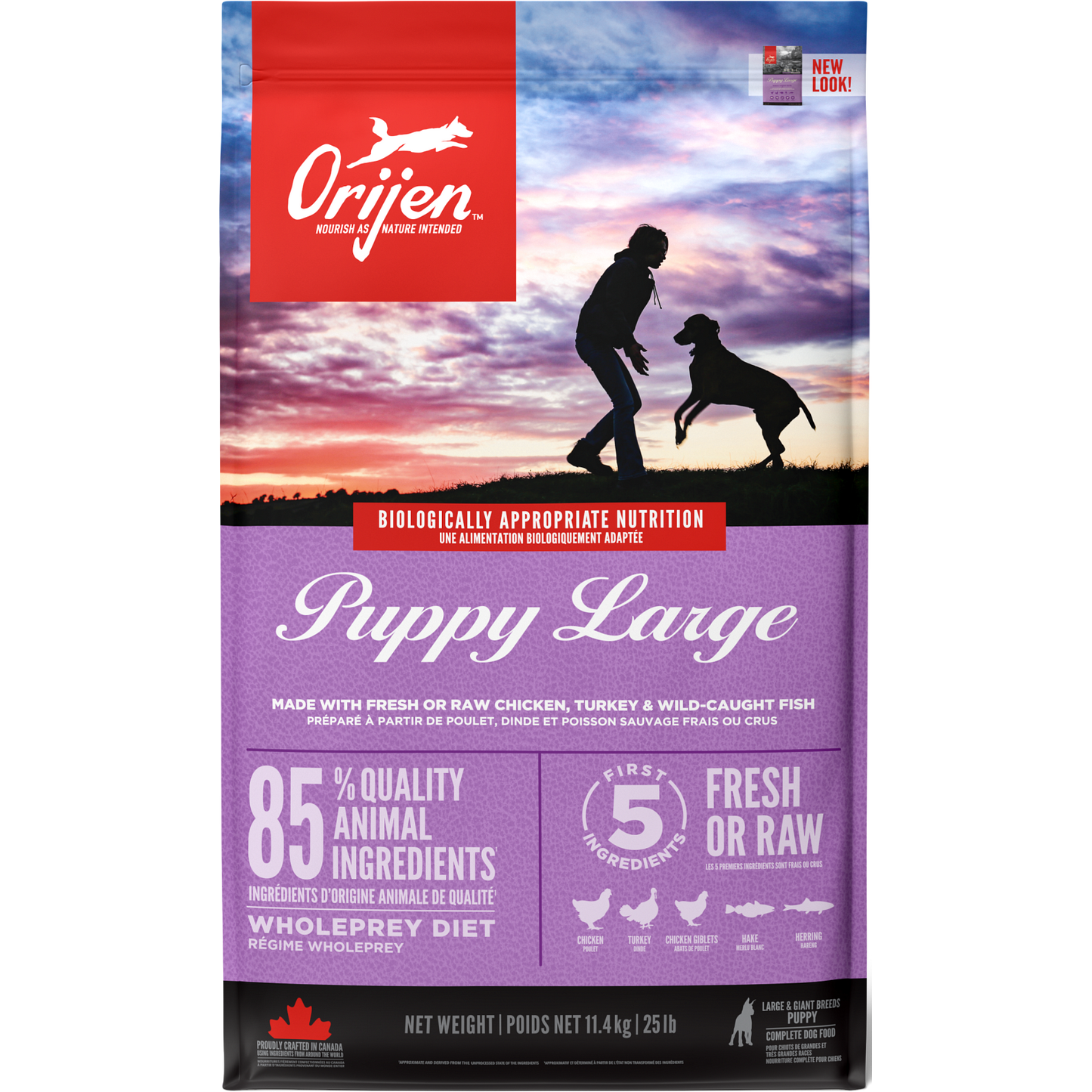 Orijen® PUPPY LARGE Biologically Appropriate™ Dog Food