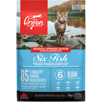 Orijen® SIX FISH Biologically Appropriate™ Cat Food