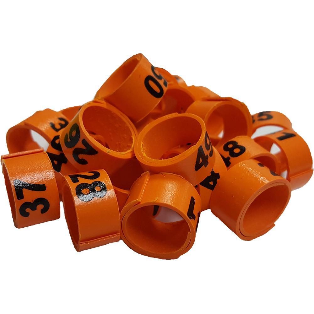 Poultry Leg Bands - Numbered Bandettes 25PK - Critter Country Supply Ltd.