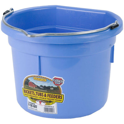 Little Giant® 8 Quart Flat Back Plastic Bucket - Critter Country Supply Ltd.