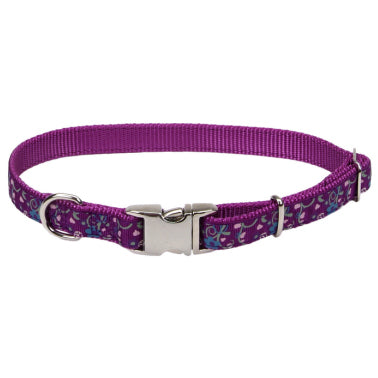 Pet Attire® Ribbon Adjustable Dog Collar with Metal Buckle