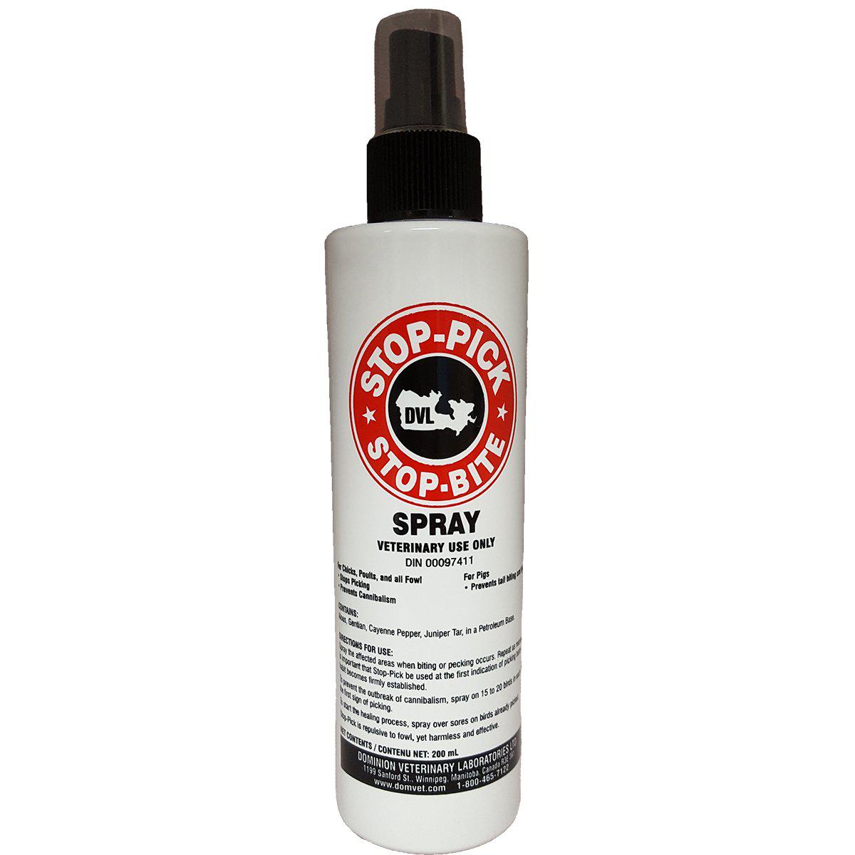DVL Stop-Pick, Stop-Bite Spray 200ml - Critter Country Supply Ltd.