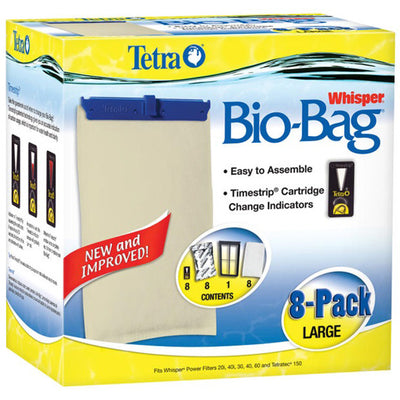 Tetra® Whisper® Bio-Bag® Unassembled Disposable Filter Cartridges 8PK