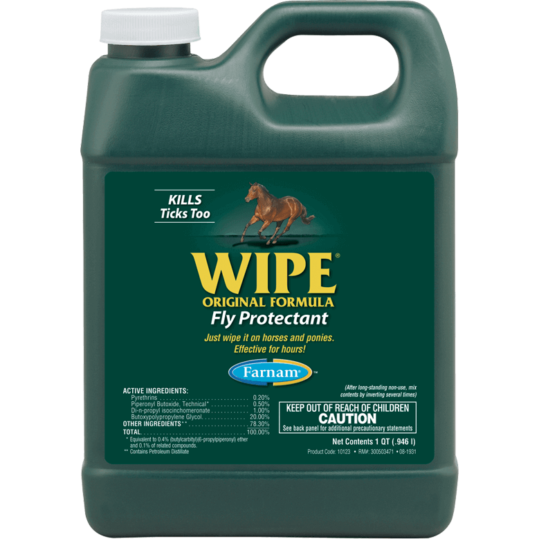 Farnam® WIPE® Liquid Wipe-On Fly Repellent 946ml - Critter Country Supply Ltd.
